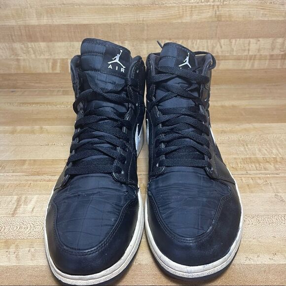 Air Jordan 1 high strap 342132-003 Black White Men Sz 11 2014 no straps - Picture 3 of 8